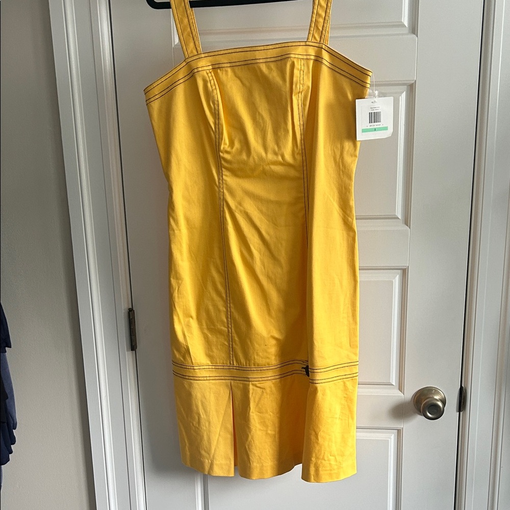 Ellen Tracy Yellow Dress size 8 NWT